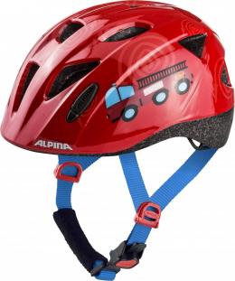Alpina Ximo Kinderfahrradhelm (47-51 cm, 54 firefighter gloss)