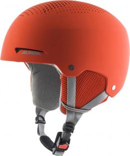 Alpina Zupo Kinder Skihelm (48-52 cm, 40 pumpkin/orange matt)