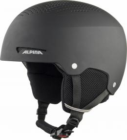 Alpina Zupo Kinder Skihelm (51-55 cm, 30 black matt)