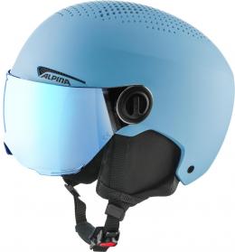 Alpina Zupo Visor Kinderskihelm (48-52 cm, 46 smoke/blue matt)