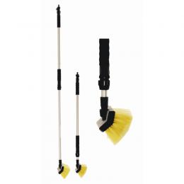 Alu Waschbürste Deluxe 90 - 175 cm mit Wasserdurchlauf