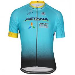 ASTANA PRO TEAM 2017 Kurzarmtrikot, für Herren, Größe 2XL, Radshirt, Radkleidung