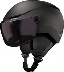 Atomic Revent Visor Junior Skihelm (48-52 cm, black)