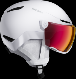 Atomic Revent Visor Photo Skihelm (51-55 cm, white heather)