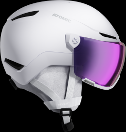 Atomic Revent Visor Stereo Skihelm (55-59 cm, white heather)