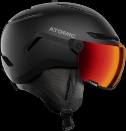 Atomic Savor Stereo Visor Visier-Skihelm (59-63 cm, black)