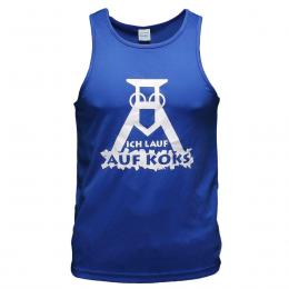 Auf Koks Singlet royal blue für Männers