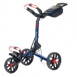 Bag Boy Slimfold 3-Rad Golf-Trolley Navy/Red