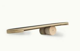 Balance Board aus Holz - mit Rolle