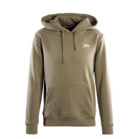Basic Hoody Small Logo Vintage Sand