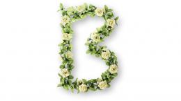 Basil Girlande Roses Flower Garland WHITE