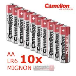 Batterie Mignon AA LR6 1,5V PLUS Alkaline - Leistung auf Dauer - 10 Stück - CAMELION