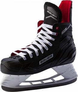 Bauer Pro Skate Senior Schlittschuhe (Größe: 10.0 = 45.5, 900 schwarz/weiß/rot)