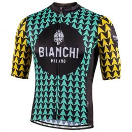 BIANCHI MILANO Massari Kurzarmtrikot, für Herren, Größe M, Radtrikot, Fahrradbek