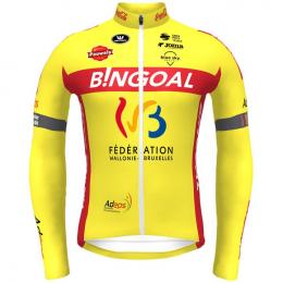 BINGOAL-WALLONIE-BRUXELLES 2021 Langarmtrikot, für Herren, Größe L, Rennrad Trik