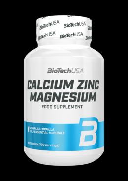 Biotech USA Calcium Zinc Magnesium, 100 Tabletten