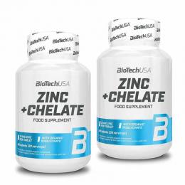Biotech USA Zinc + Chelate 60 Tabletten 2er Set