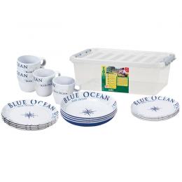 Blue Ocean Geschirr Set 16-teilig
