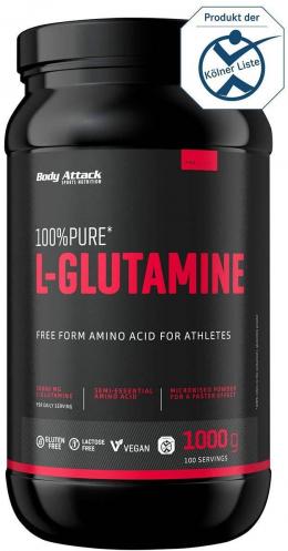 Body Attack 100% Pure L-Glutamine - 1kg