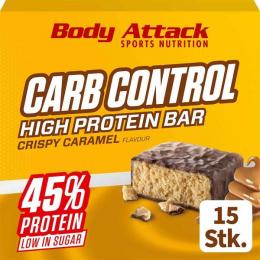 Body Attack Carb Control Riegel, 15 x 100g