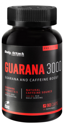 Body Attack Guarana 3000, 90 Kapseln MHD 30.11.2026