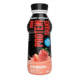Body Attack High Protein Shake 12x500ml inkl. Pfand Erdbeere