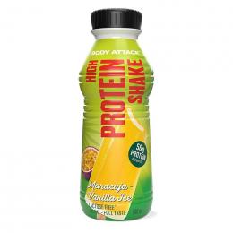 Body Attack High Protein Shake 12x500ml inkl. Pfand Maracuja Vanilla Ice