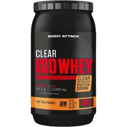 Body Attack Iso Whey Clear 900g Ice Tea Pfirsich