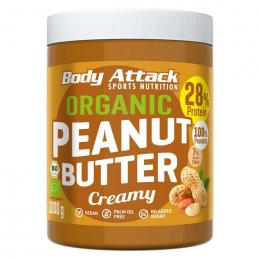 Body Attack Organic Peanut Butter 1kg Creamy