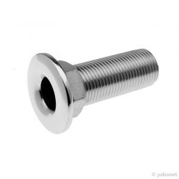 Borddurchlass aus Edelstahl mit 1/2' Zoll Gewinde