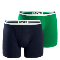Boxershorts - 2er Pack Placed Sportswear Logo - Green / Navy