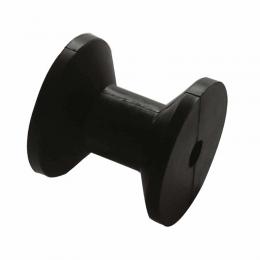 Bugrolle schwarz 75mm