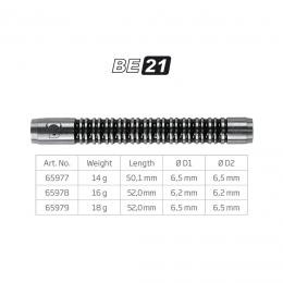 BULL'S BE-21 Soft Dart Barrel 18g - 1 Satz mit 3 Barrels