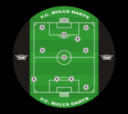 Bulls NL Game Board Football Dartboard