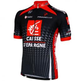 CAISSE D'EPARGNE Kurzarmtrikot, für Herren, Größe XL, Rennradtrikot, Fahrradklei