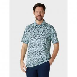 Callaway Abstract Golf Ball Print Polo Herren | peacoat XL