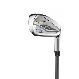 Callaway Paradym Ai Smoke MAX Fast Eisensatz Graphit Damen RH / 6-9, PW, AW / Ladies Flex / Mitsubishi Eldio Blue/White 40