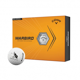Callaway Warbird Golf-Ball 2023 weiss 12-Bälle mit Hohmann-Golf Logo