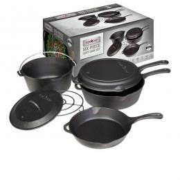 Camp Chef 6-teiliges Gusseisen Set - Dutch Oven Set