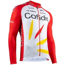COFIDIS Langarmtrikot 2020, für Herren, Größe S, Radtrikot, Fahrradbekleidung