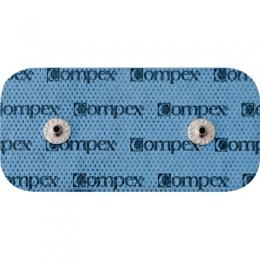 Compex Elektrodenpad-Set für Muskelstimulationsgerät, 5x10 cm, 2 Stück, 2 Anschlüsse