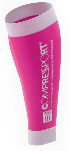 Compressport CALF R2 (Race & Recovery) pink