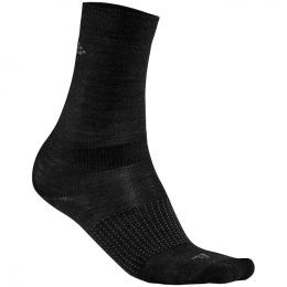 CRAFT Wool Liner 2er Pack Winterradsocken, für Herren, Größe S, Fahrradstrümpfe,