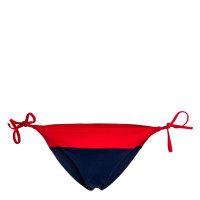 Damen Bikini String Cheeky Side Tie 2079 Red Navy
