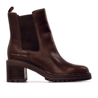 Damen Boots - Outdoor Chelsea Mid Heel - Truffle Brown