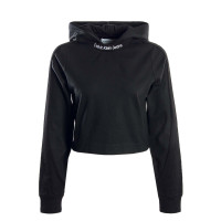 Damen Hoody - Rib Mix Sleeves Milano - Black Angebot kostenlos vergleichen bei topsport24.com.