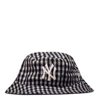 Damen Hut - Gingham Tapered Bucket NY - Black