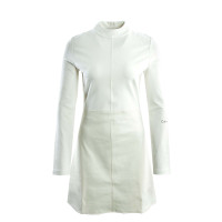 Damen Kleid - Coated Milano A-Line - Ivory