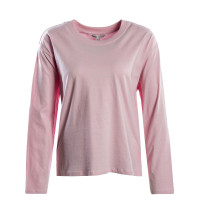 Damen Longsleeve - Laura Boxy Solid Top - Pirouette