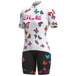 Damen-Set (Radtrikot + Radhose) ALÉ Butterfly Damen-Set (2 Teile), Fahrradbeklei